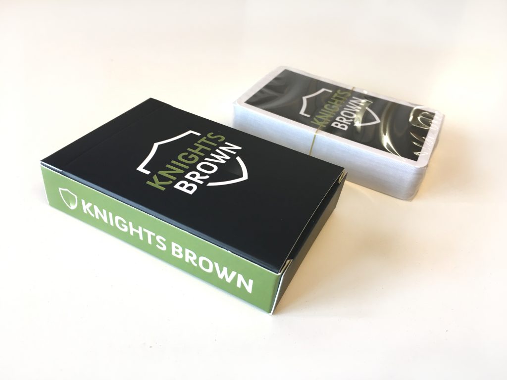 In the studio: Knights Brown Playing Cards
