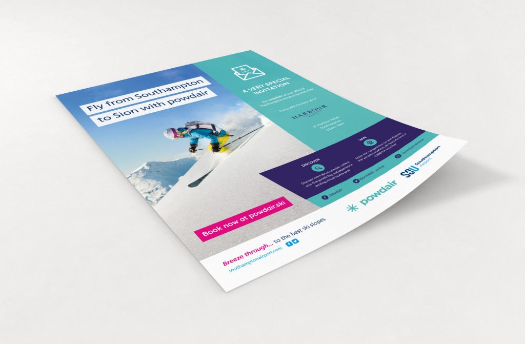 powdair and Southampton Airport advert