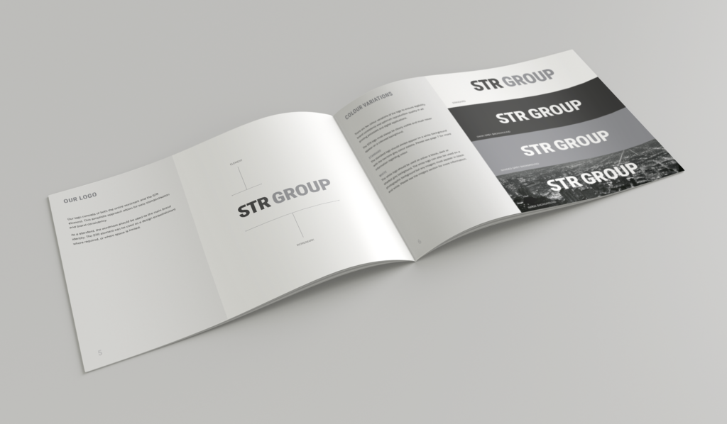 STR Group Brand Logo design Branding
