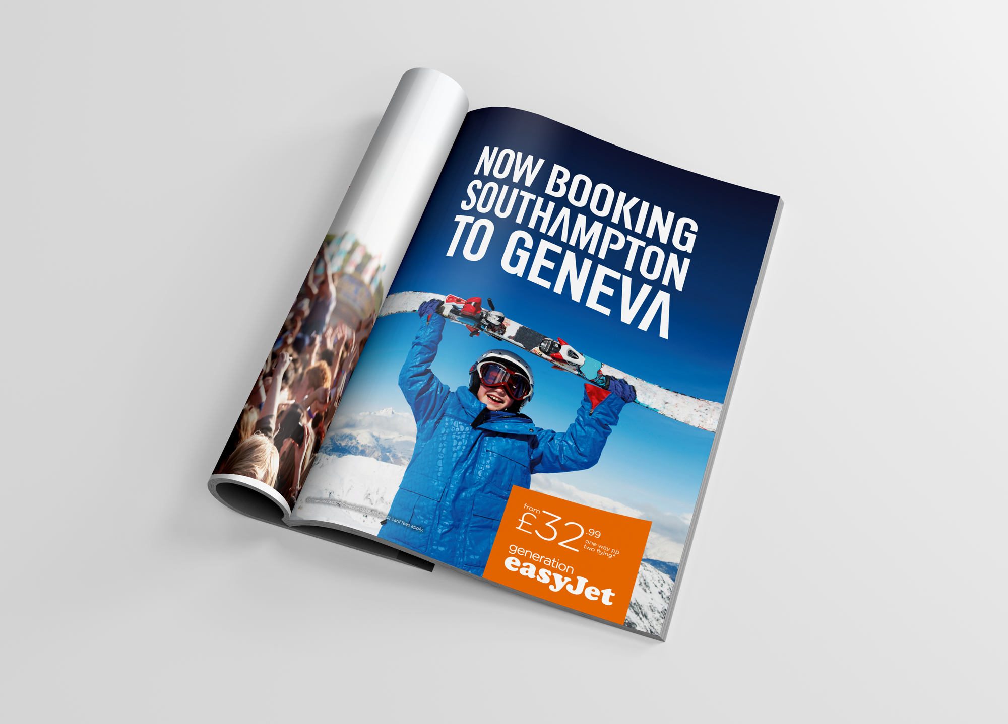 easyJet print advert