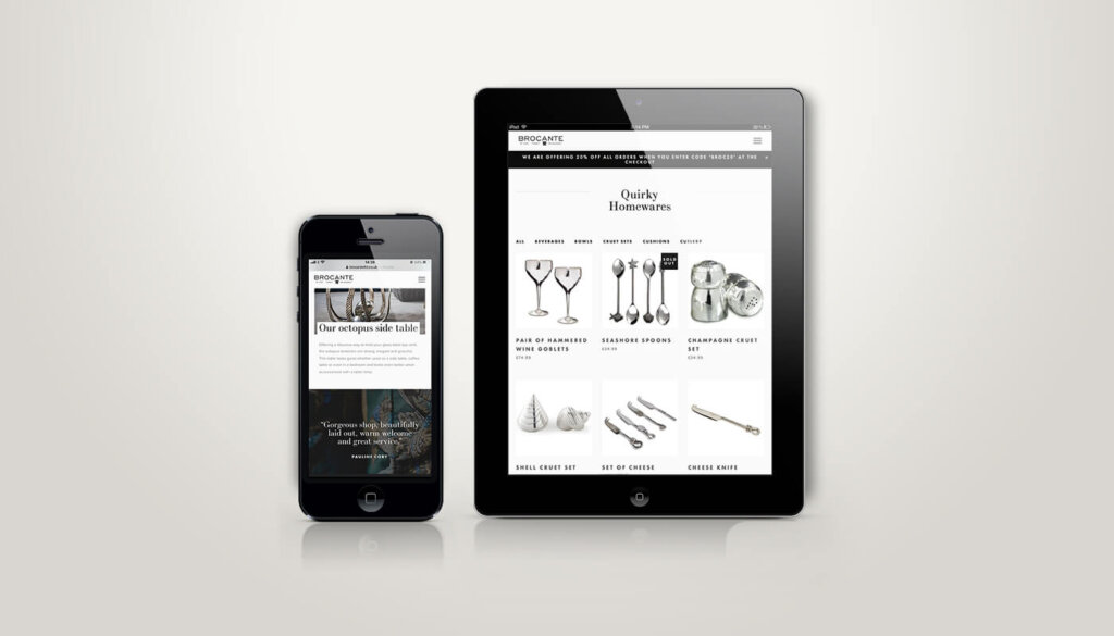 Brocante Website Design Squarespace