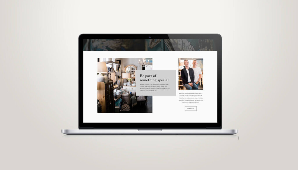 Brocante Website Design Squarespace