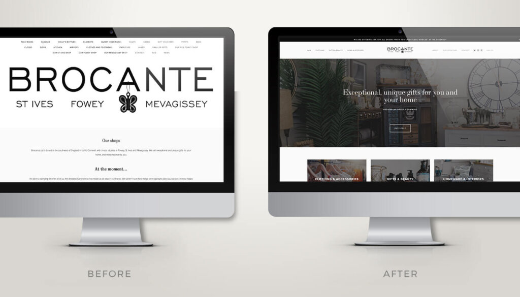 Brocante Website Design Squarespace